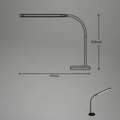Pivaz LED-bordlampe, touch-dæmper, sort