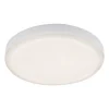 Plat LED-indbygningsspot, hvid, Ø 10 cm, 4.000K