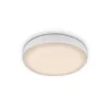 Plat LED-indbygningsspot, hvid, Ø 7,5 cm, 3.000K