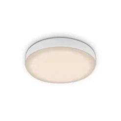 Plat LED-indbygningsspot, hvid, Ø 7,5 cm, 3.000K