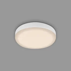 Plat LED-indbygningsspot, hvid, Ø 7,5 cm, 3.000K