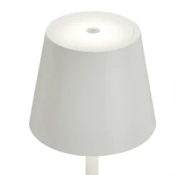 Poldina LED-lampe med jordspyd og batteri, hvid