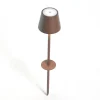 Poldina LED-lampe med jordspyd, batteri, corten