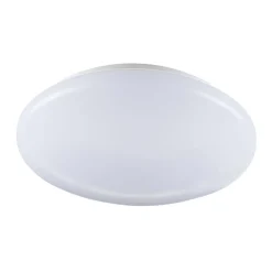 Pollux loftlampe, Ø 27 cm, plast, bevægelsessensor