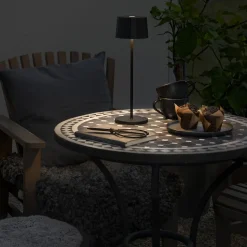 Positano LED-bordlampe til udendørs brug, sort