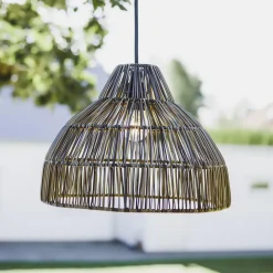 PR Home hængelampe Bao, udendørs, IP44, grå, kabellængde 2,5 m
