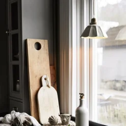 PR Home Hængelampe Ester, offwhite, Ø 17 cm, jern stik