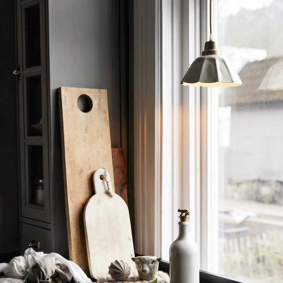 PR Home Hængelampe Ester, offwhite, Ø 17 cm, jern stik