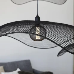 PR Home Hængelampe Vivi, Ø 79 cm, sort, metal
