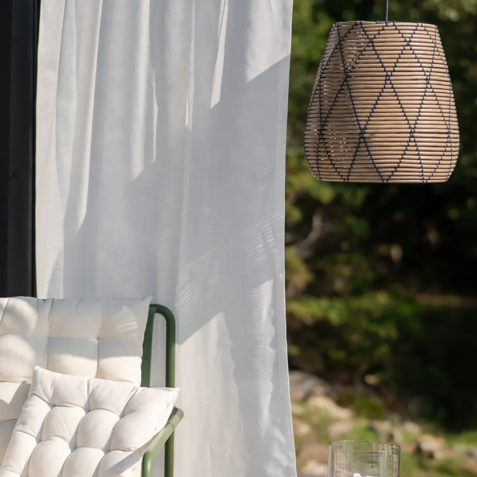 PR Home Lollo udendørs pendel, naturligt rattan-look, Ø 38 cm