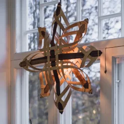 PR Home Mary dekorativ stjerne i naturmateriale Ø 46 cm