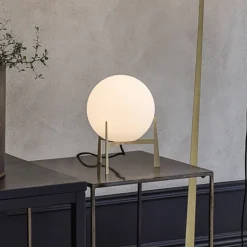 PR Home Milla bordlampe højde 28 cm guld/opal