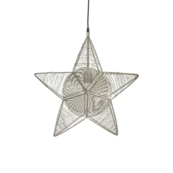 PR Home Rigel dekostjerne af metal Ø 50 cm sølv