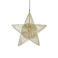 PR Home Rigel dekostjerne af metal Ø 50 cm creme