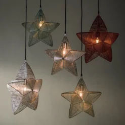 PR Home Rigel dekostjerne af metal Ø 50 cm grøn