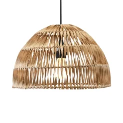PR Home udendørs hængelampe Lace naturfiber, stikledning, Ø37cm