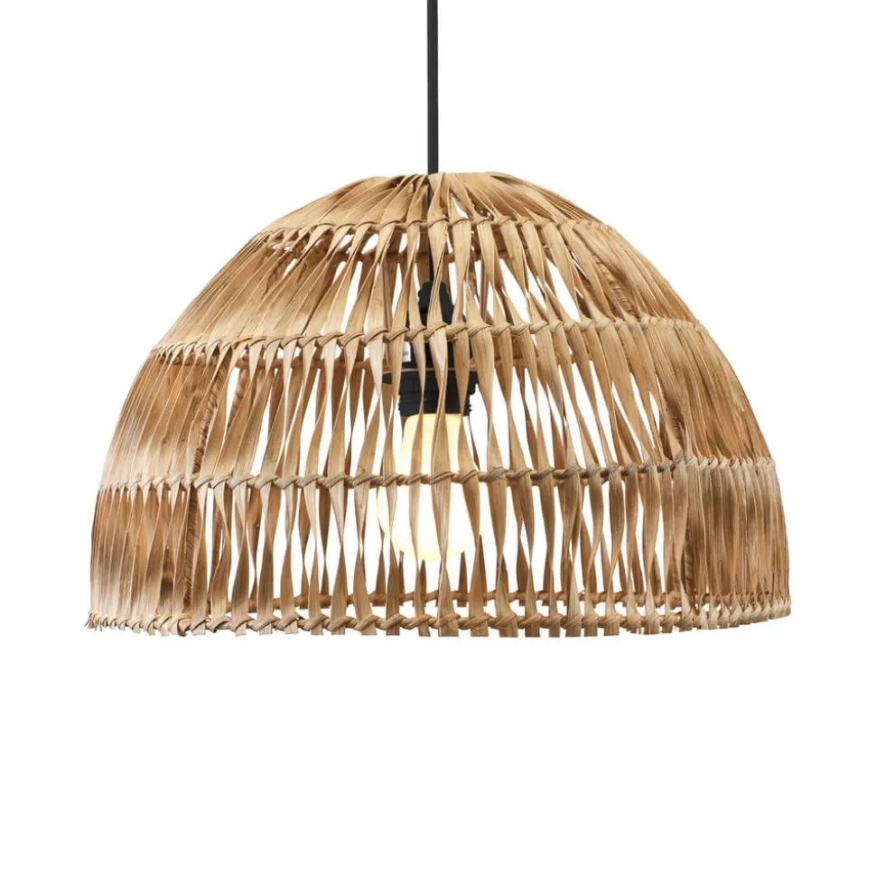 PR Home udendørs hængelampe Lace naturfiber, stikledning, Ø37cm
