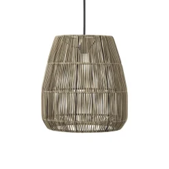 PR Home udendørs hængelampe Saigon, grå, Ø 38 cm, kabel 2,5 m