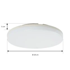 Prios Artin LED-loftlampe, sensor, rund, 28 cm