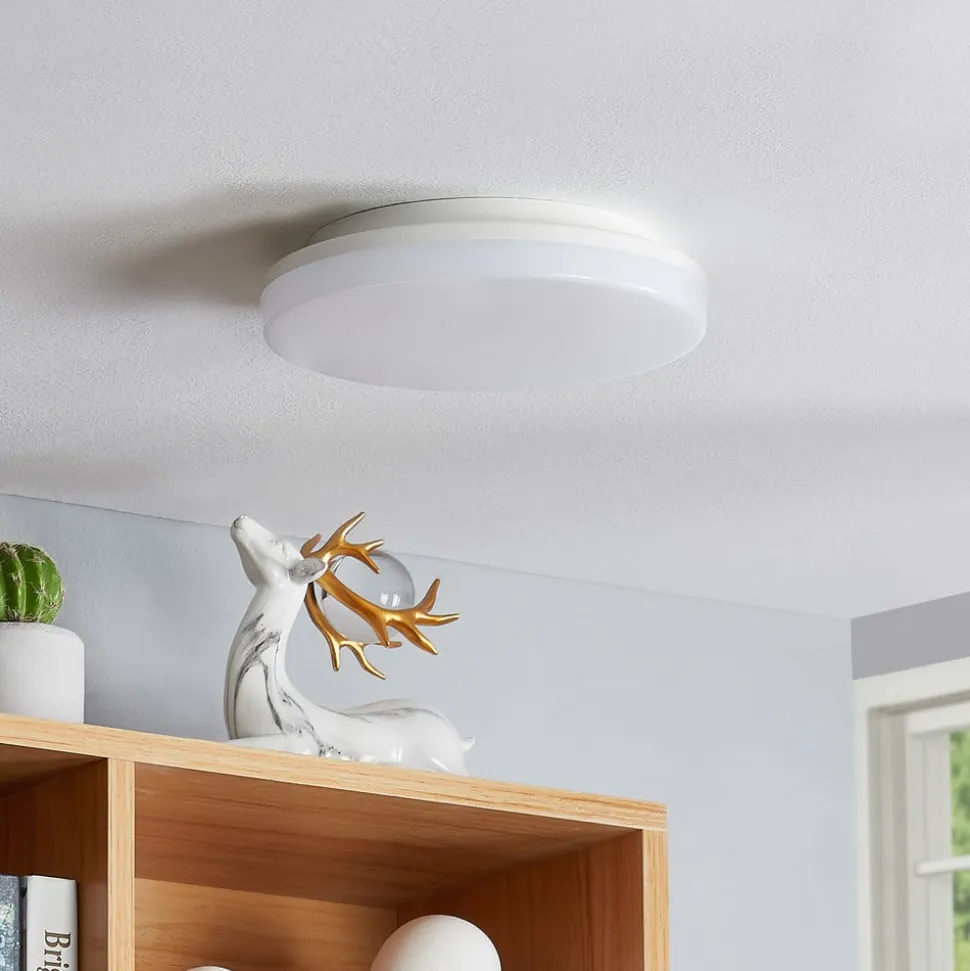 Prios Artin LED-loftlampe, sensor, rund, 22 cm