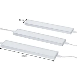 Prios Ashtonis LED-underskabsbelysning, sæt med 3, 20 cm