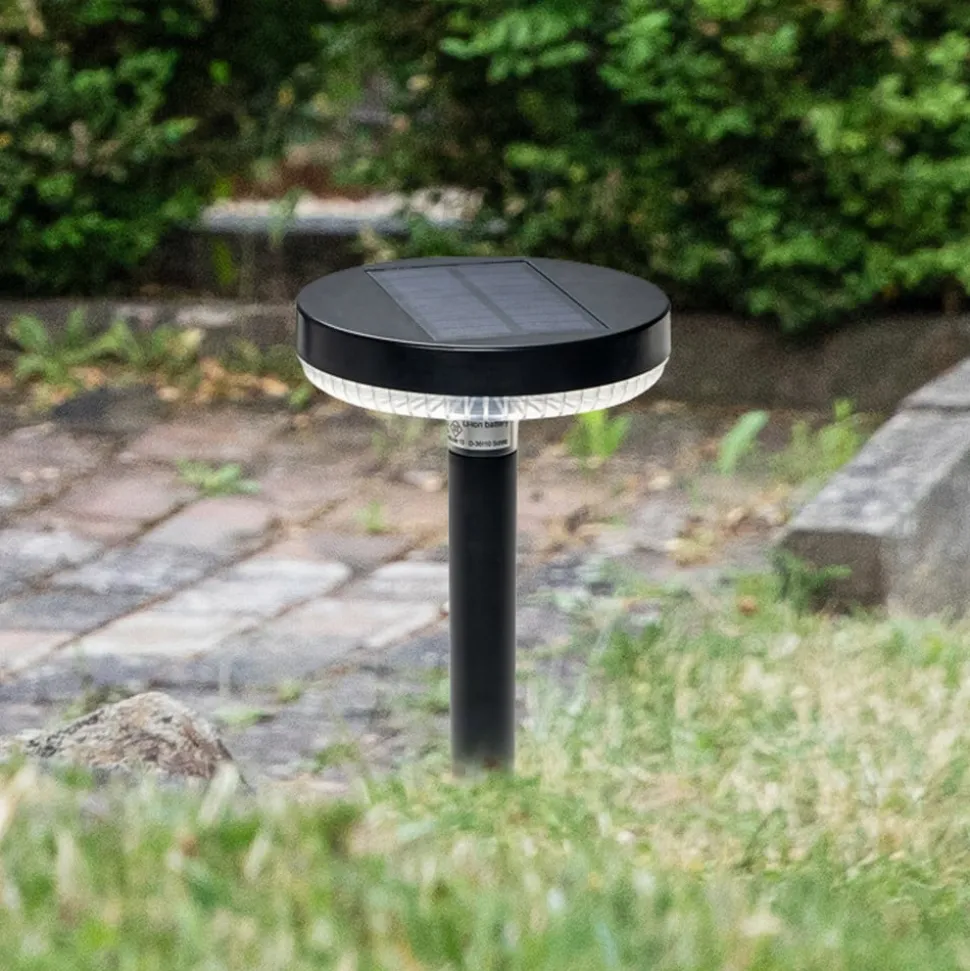 Prios Glenios LED-solcellelampe med jordspyd