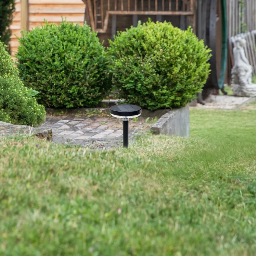 Prios Glenios LED-solcellelampe med jordspyd