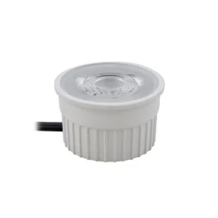 Prios indbygget loftspot Fibur med LED-modul, beige, sæt med 10 stk