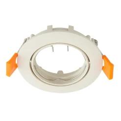 Prios indbygget loftspot Fibur med LED-modul, beige, sæt med 10 stk