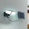 Prios Kalvito LED-solcellevægspot, sensor 2 lk