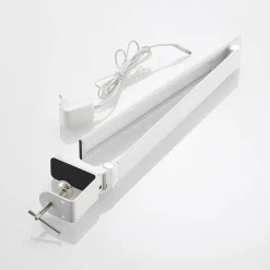 Prios LED-bordlampe Tamarin, højde 40 cm, hvid, dæmpbar