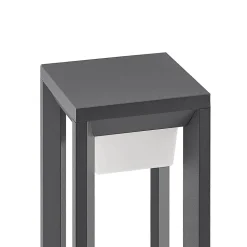Prios LED-gadelampe Gamion, 90 cm, antracit, metal, IP54