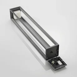 Prios LED-gadelampe Gamion, 90 cm, antracit, metal, IP54