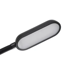 Prios LED genopladelig bordlampe Opira, sort, USB, touchdæmper
