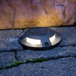 Prios LED gulv-spotlight med LED Selius, antracit, IP67
