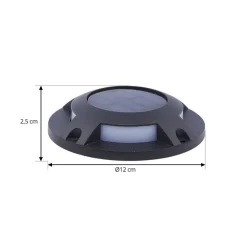 Prios LED gulv-spotlight med LED Selius, antracit, IP67