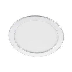 Prios LED-indbygningslampe Cadance, sølv, 24 cm, CCT, IP44