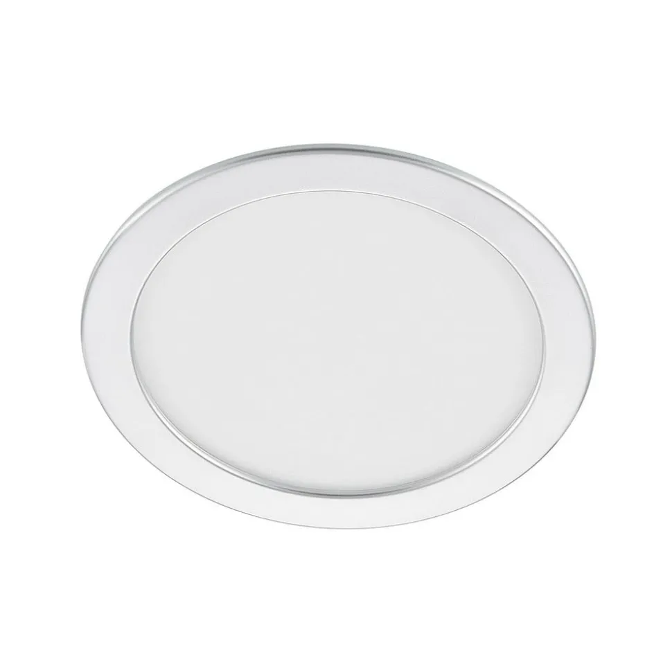 Prios LED-indbygningslampe Cadance, sølv, 24 cm, CCT, IP44