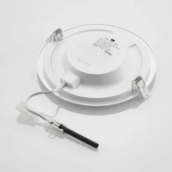 Prios LED-indbygningslampe Cadance, hvid, 24 cm, sæt med 10, CCT