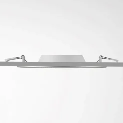 Prios LED-indbygningslampe Cadance, sølv, 22 cm, sæt med 3, CCT