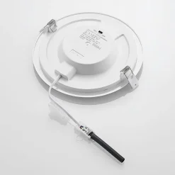 Prios LED-indbygningslampe Cadance, sølv, 22 cm, sæt med 3, CCT