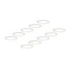 Prios LED-indbygningslampe Cadance, hvid, 22 cm, sæt med 10, CCT