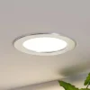 Prios LED-indbygningslampe Cadance, sølv, 17 cm, CCT, IP44