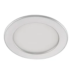 Prios LED-indbygningslampe Cadance, sølv, 17 cm, CCT, IP44