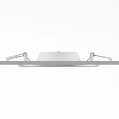 Prios LED-indbygningslampe Cadance, sølv, 17 cm, CCT, IP44