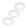 Prios LED-indbygningslampe Cadance, hvid, 12 cm, sæt med 3, CCT