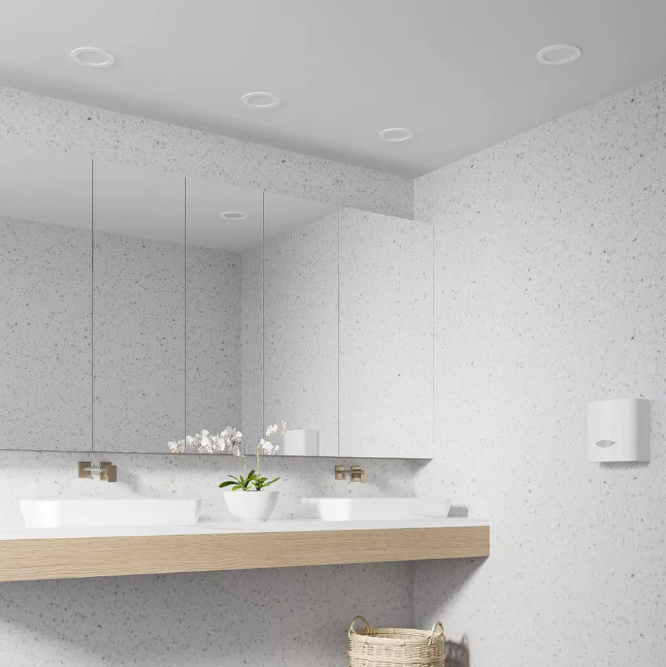 Prios LED-indbygningslampe Cadance, hvid, 17 cm, CCT, IP44