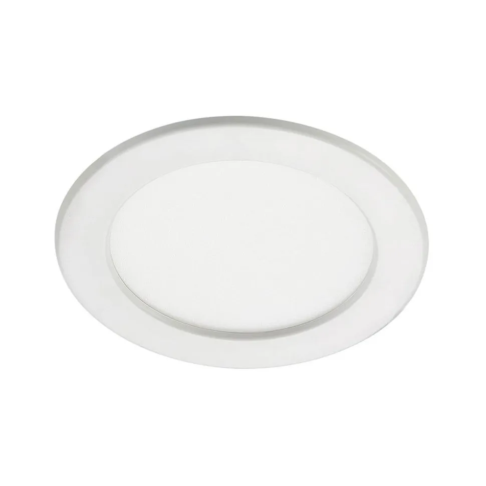 Prios LED-indbygningslampe Cadance, hvid, 17 cm, CCT, IP44
