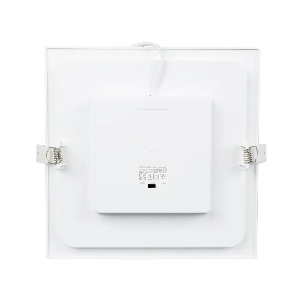 Prios LED-indbygningslampe Helina, hvid, 22 cm, 24 W, dæmpbar