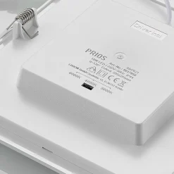 Prios LED-indbygningslampe Helina, hvid, 22 cm, 18 W, dæmpbar